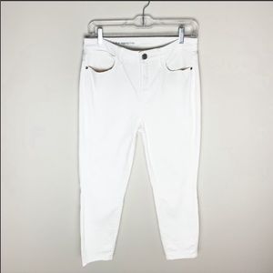 Talbots High Rise Jegging Crop White Size 4